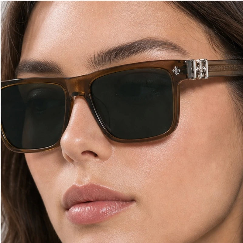Westcott Men's Square Sunglasses - Coffee - acetate sunglasses - Eric Muller - Image 4