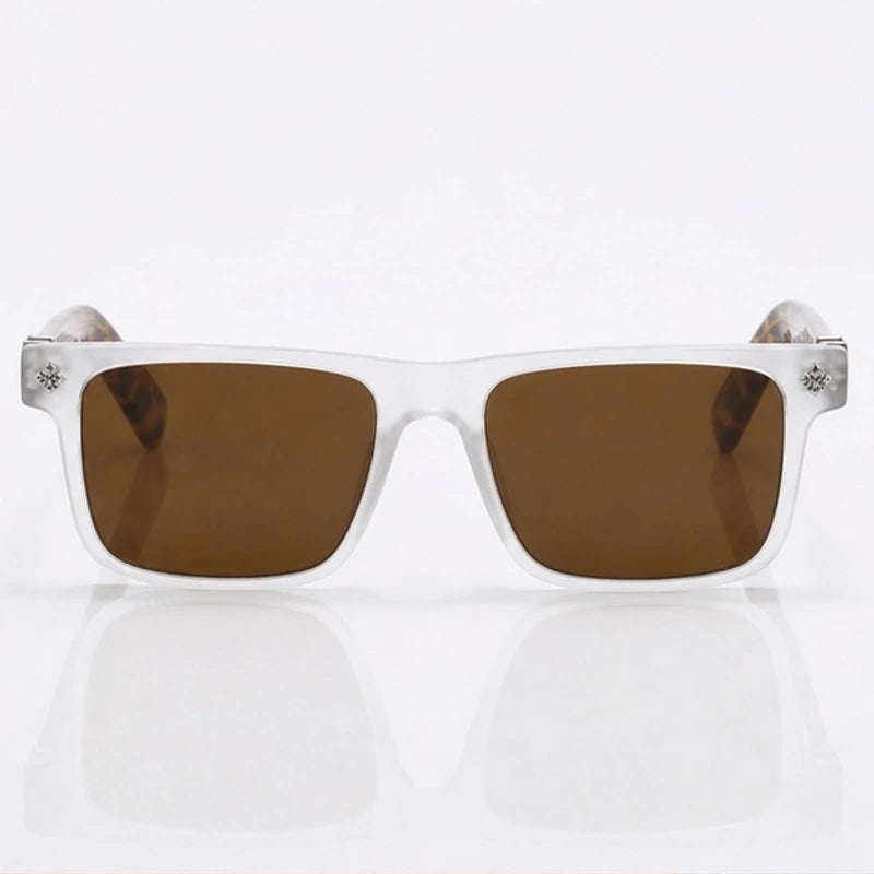 Westcott Men's Square Sunglasses - Silver Leopard - sunglasses - Eric Muller - Image 2