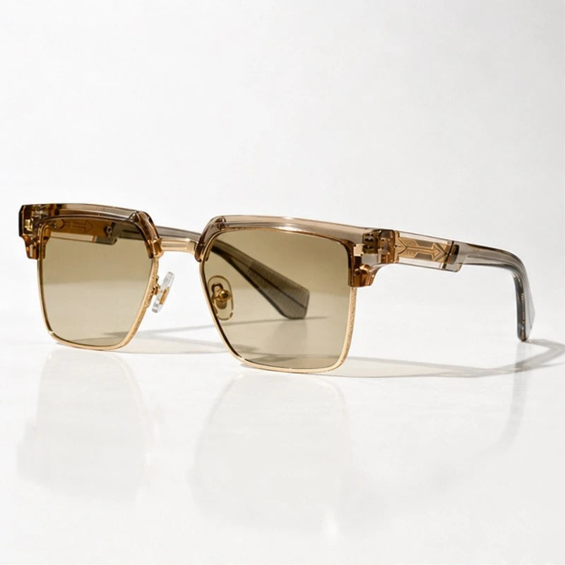 Wexford Browline Shades - Champagne - Sunglasses - Eric Muller - Image 1