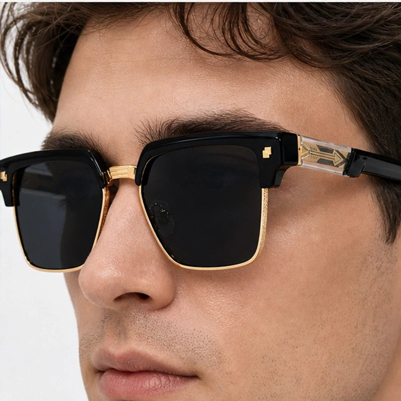 Wexford Browline Shades - Onyx - browline sunglasses - Eric Muller - Image 3