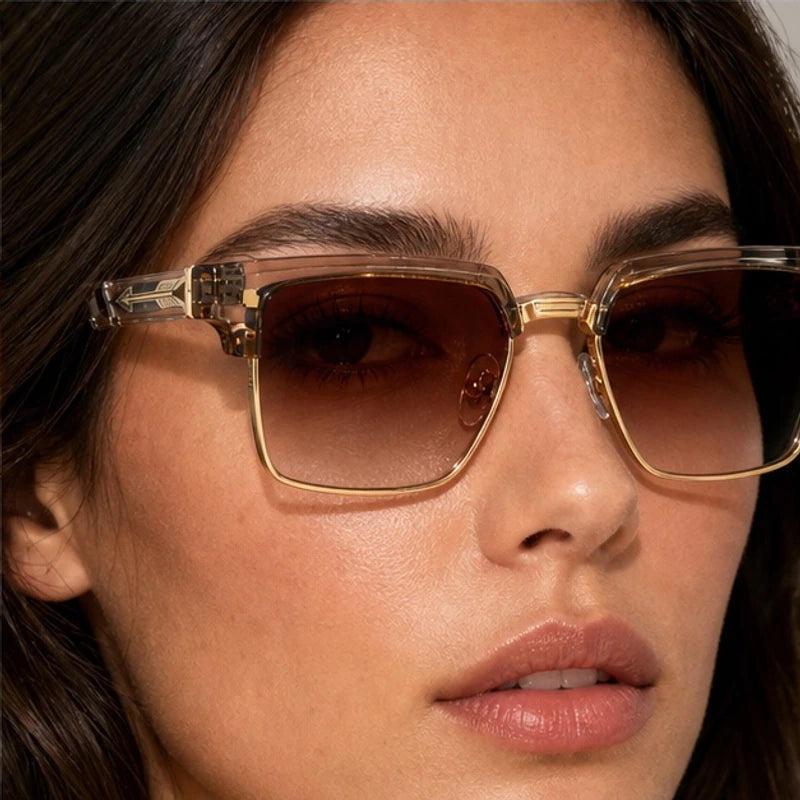 Wexford Browline Shades - Dusk - semi-rimless - Eric Muller - Image 4
