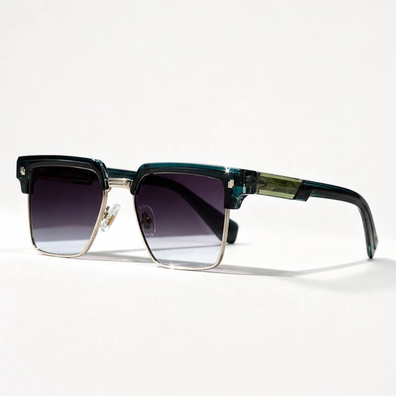 Wexford Browline Shades - Teal - Sunglasses - Eric Muller - Image 1