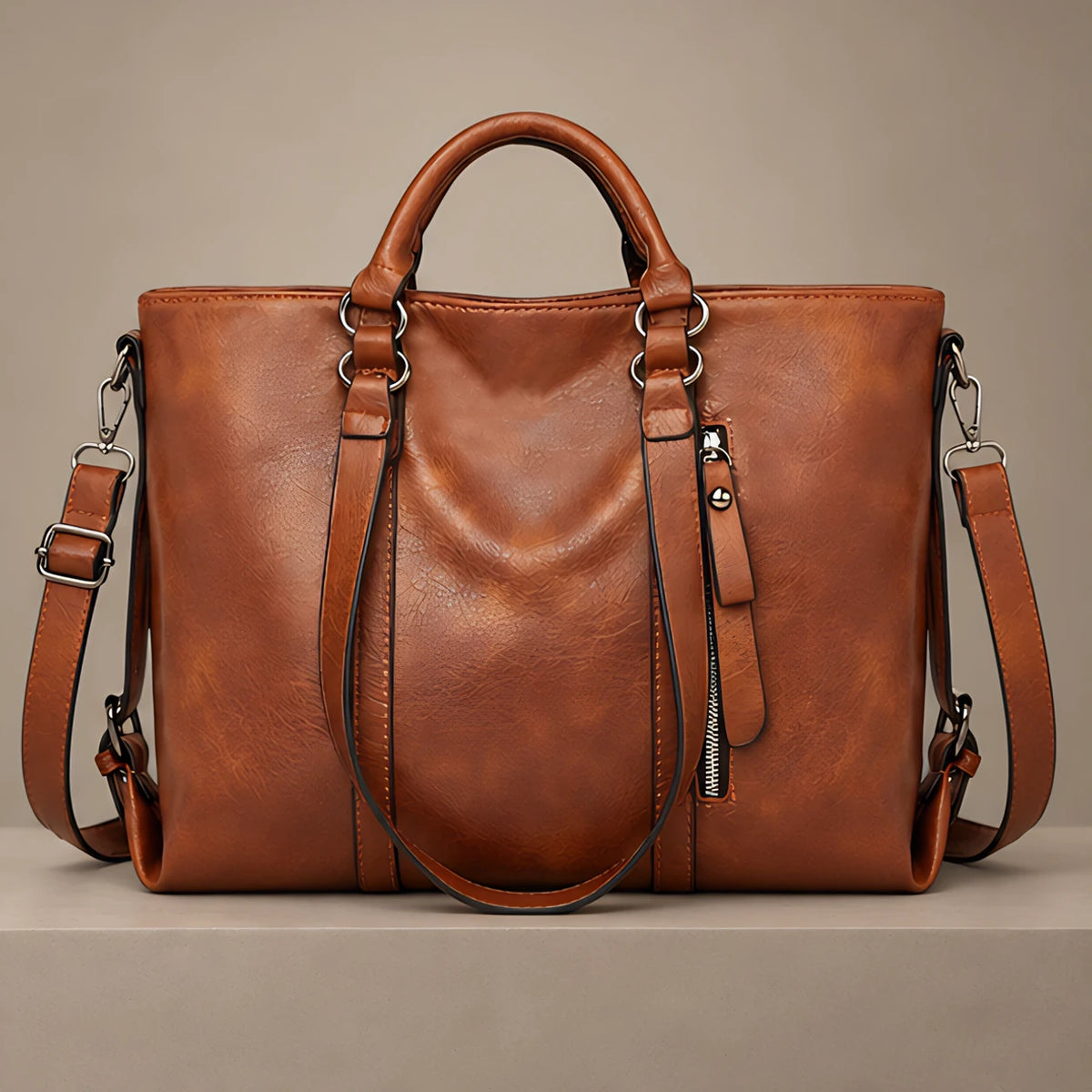 Zelie Women's Multi-Strap Tote Bag - Brown - cat:women-bags - Eric Muller - Image 4