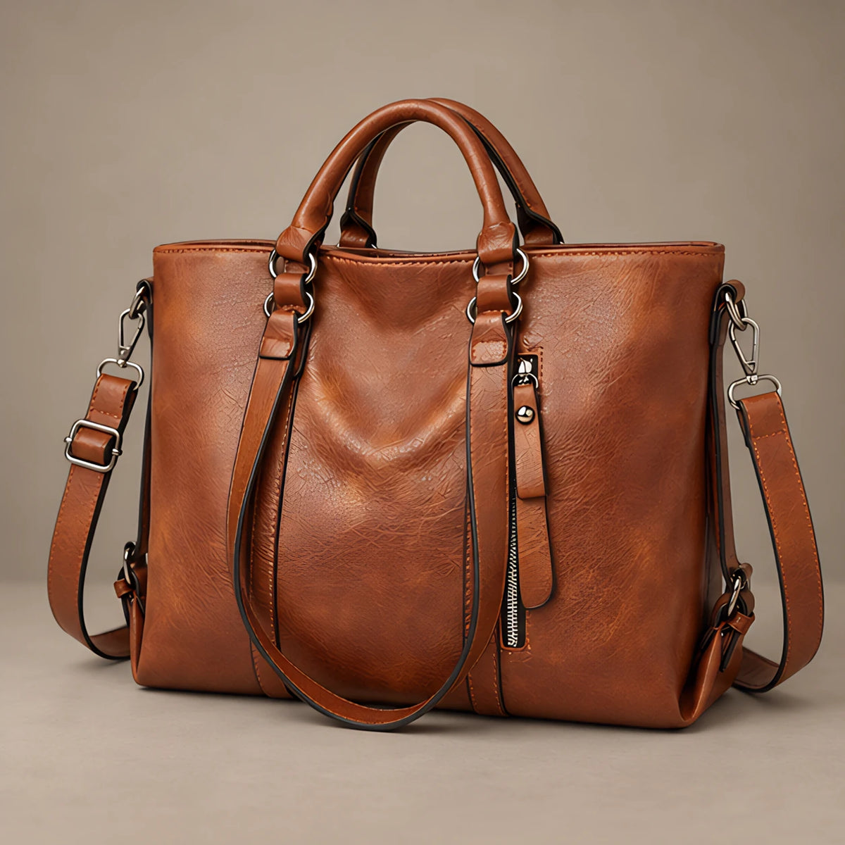 Zelie Women's Multi-Strap Tote Bag - Brown - Women's Accessories > Bags > Tote Bags - Eric Muller - Image 1