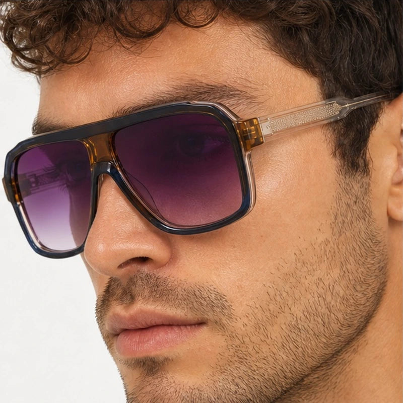 Zephira Women's Retro Gradient Aviator Sunglasses - Indigo - sunglasses - Eric Muller - Image 2