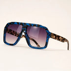 Zephira Women's Retro Gradient Aviator Sunglasses - Blue - Women's Accessories > Sunglasses > Aviator Sunglasses - Eric Muller - Image 1