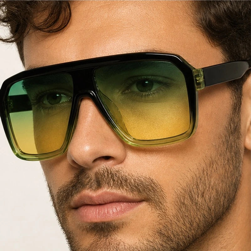 Zephira Women's Retro Gradient Aviator Sunglasses - Green - sunglasses - Eric Muller - Image 2